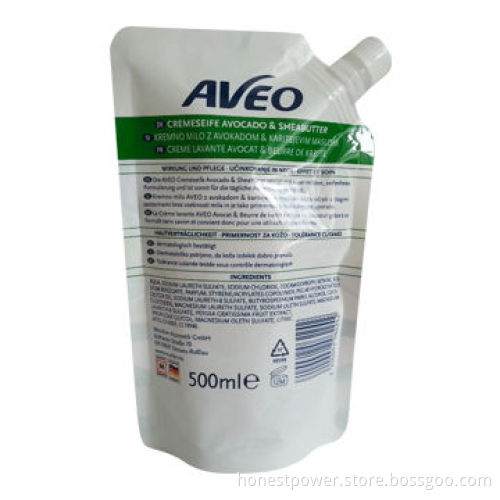 Detergent Packaging Bag, Spout Pouch with Rotogravure Printing, Custom Designs and Sizes Accepted